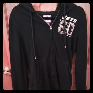 PINK NY JETS HOODIE SIZE MEDIUM 💚